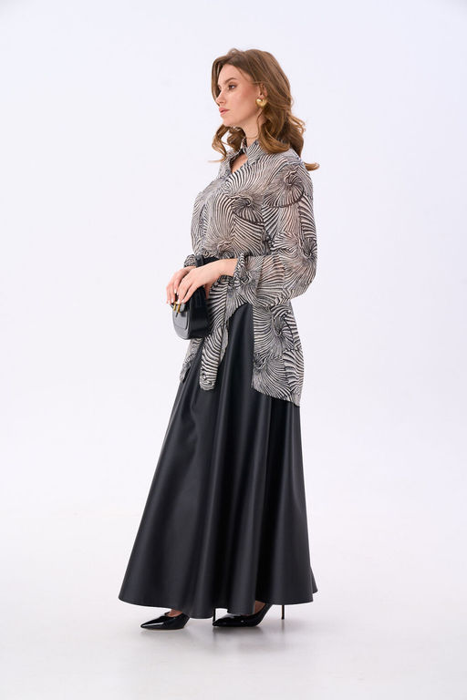 Костюм NIKVA н815-5 чёрный и чёрно-белые ракушки  фото 4
