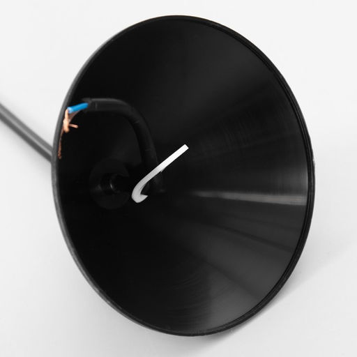 Люстра «Ирис» 1×15 Вт Е27 МОДЕЛЬ: BR=00260 черный/белый 28×28×14 см