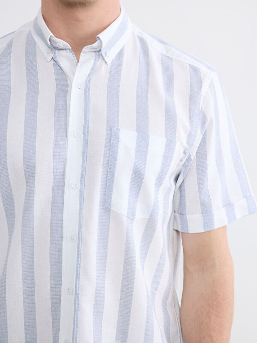 Regular Fit ?izgili Arm?rl? Erkek G?mlek