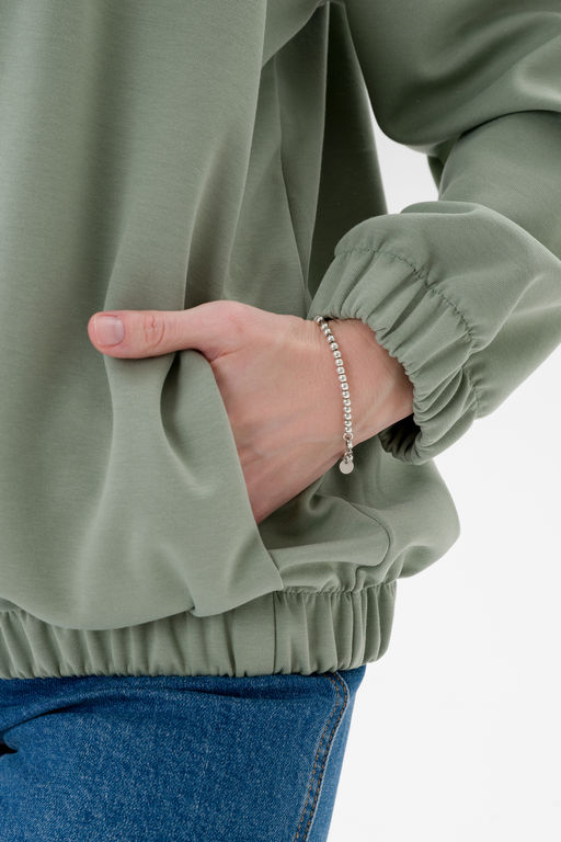 Бомбер из коттон фита полынь макси - Амадэль фото 15