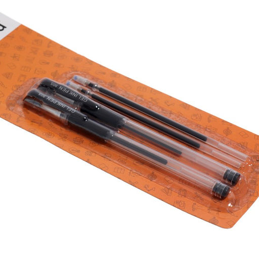 Набор гелевых ручек, 2 штуки, чёрные, в комплекте со стержнями 2 штуки, на блистере - Calligrata фото 2