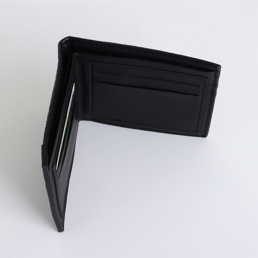 Портмоне мужское, без застёжки, чёрное