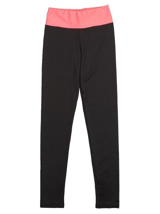 1709 Лосины из бифлекса с ярким поясом-кокеткой