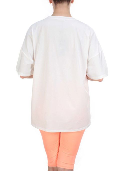 KD-792 WHITE/CORAL Костюм-двойка женский 7986 TREND - Фабричный китай фото 4
