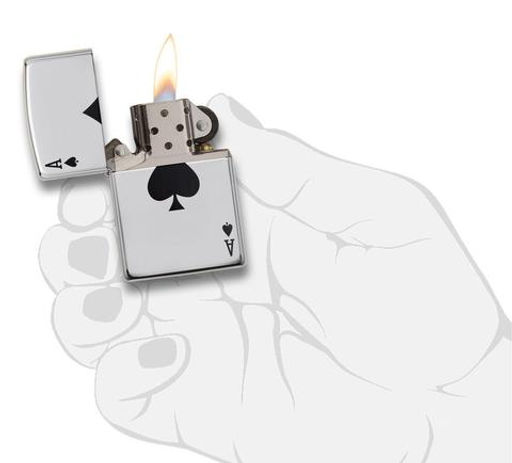 Зажигалка ZIPPO Туз пик | Simple Spade Design 24011
