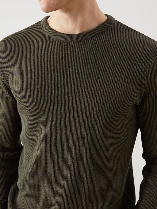 Bisiklet Yaka Erkek Triko Kazak