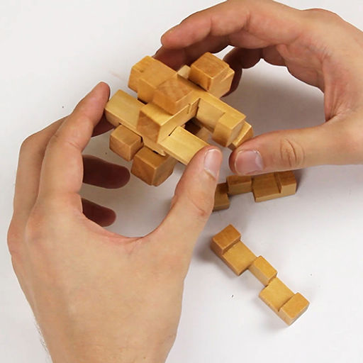 DELFBRICK DLS-02 Головоломка деревянная 1 шт Занимательный куб 12 элемент