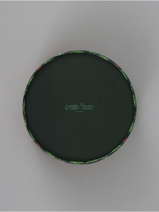 Коробка подарочная для макарун, с окном «Новогоднее настроение», 16×16×5