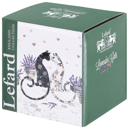 КРУЖКА LEFARD ЛАВАНДОВЫЕ КОТЫ 330 МЛ (КОР=24ШТ.)  фото 3