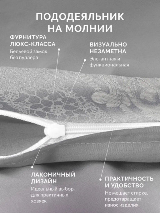 Постельное белье Джуно Семейный (подарочная упаковка) + 4 наволочки