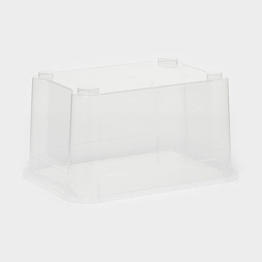 Ящик для хранения «Кристалл XS Plus», 16 л, 38.9×27.5×21.5 см, с крышкой, прозрачный