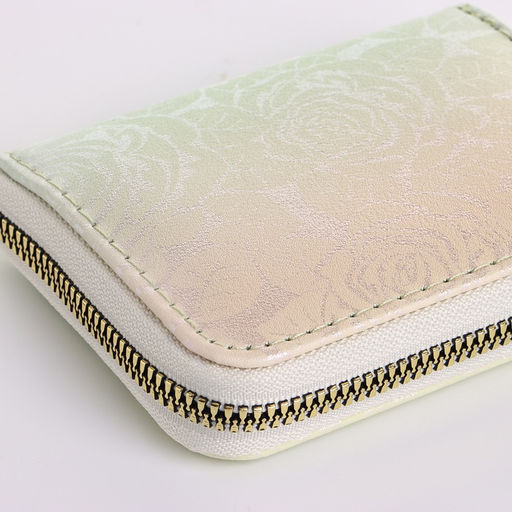 Кошелёк женский на молнии 11?2.5?9 см, с цветочным принтом, розовый