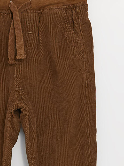 Beli Lastikli Basic Kadife Erkek Bebek Pantolon - Waikiki фото 3