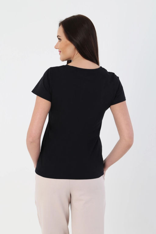 Футболка женская, цвет черный