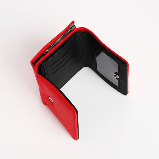 Кошелёк на кнопке, цвет красный - Simaland фото 4