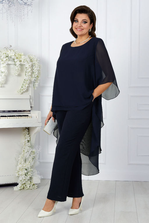 Платье Ninele 7431-Р темно-синий - Mira fashion фото 1606