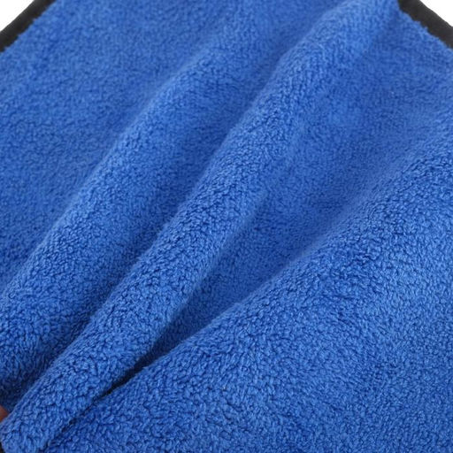 Цена за 2 шт. Тряпка для мытья авто, CARTAGE, микрофибра, 400г/м², 20×30 см, сине-серая