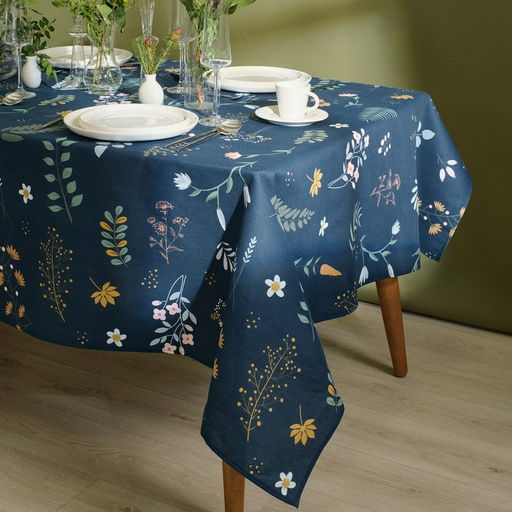 Скатерть Доляна Twilight forest, 146?220 см, 100% хлопок, рогожка 164 г/м?