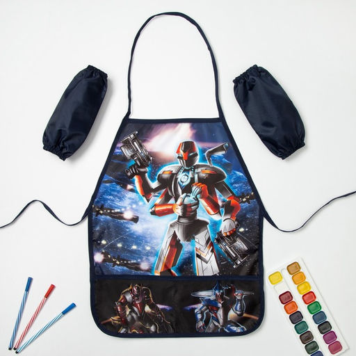 Фартук с нарукавниками детский Этель Робот, 49 х 39 см  фото 7