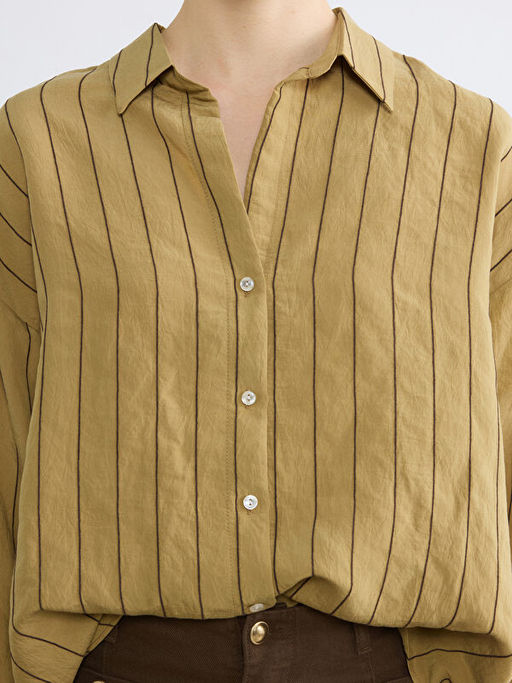 ?izgili Oversize Kad?n G?mlek