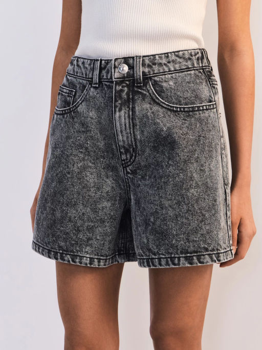 Джинсовые шорты А-силуэта с эластичным поясом ZR2605092308-108 / Zarina