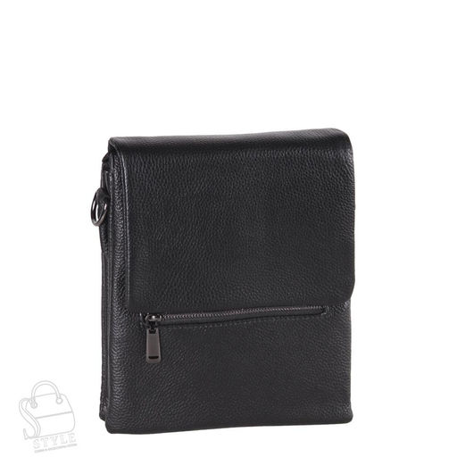 Сумка мужская кожаная 004-3QH black Heanbag