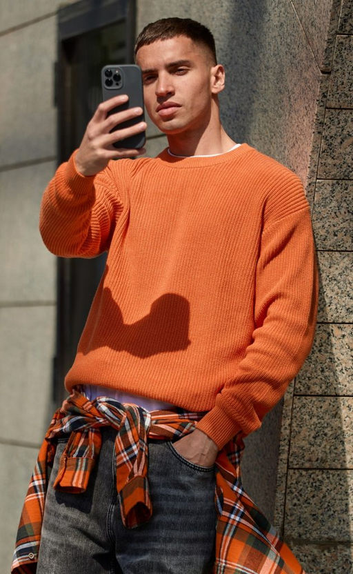 Джемпер P321-15612 orange - Primm фото 3