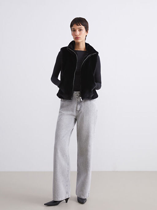 Dik Yaka Kad?n K?rk Yelek