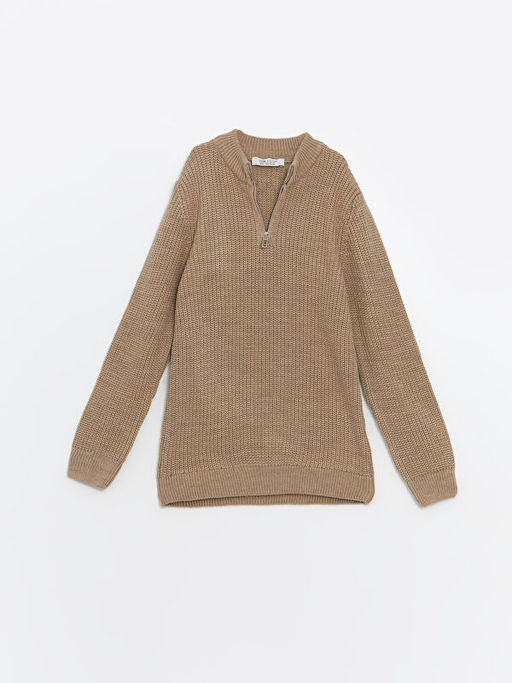 Dik Yaka Erkek ?ocuk Triko Kazak - Waikiki фото 2