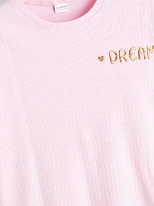 Bisiklet Yaka K?z ?ocuk Pijama Tak?m?