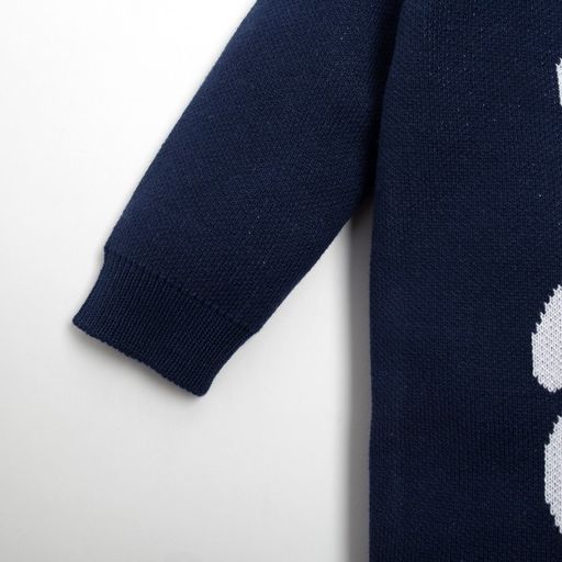 Комбинезон вязаный Крошка Я Мишка рост 74-80 см, цвет синий фото 4