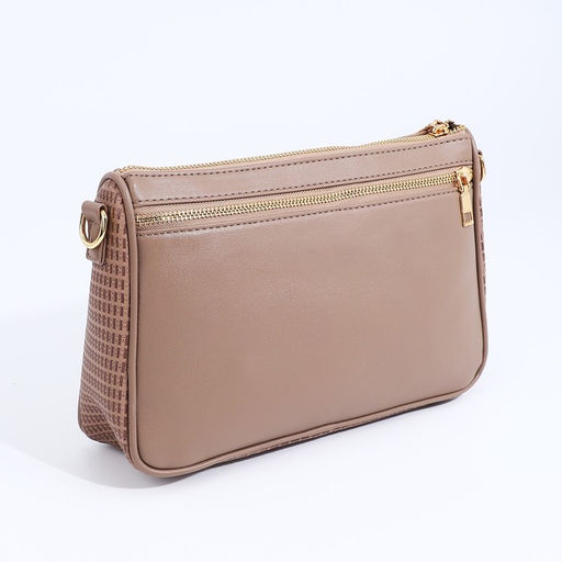 Сумка кросс-боди на молнии, цвет бежевый - Simaland фото 2