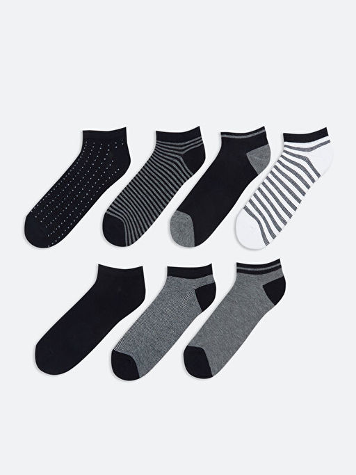 Desenli Erkek Patik ?orap 7li