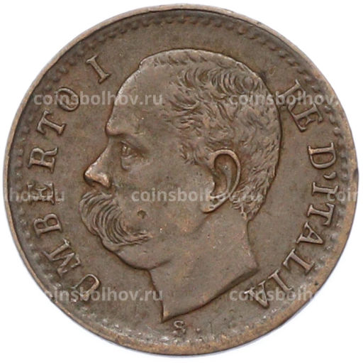 Монета 1 чентезимо 1895 года Италия