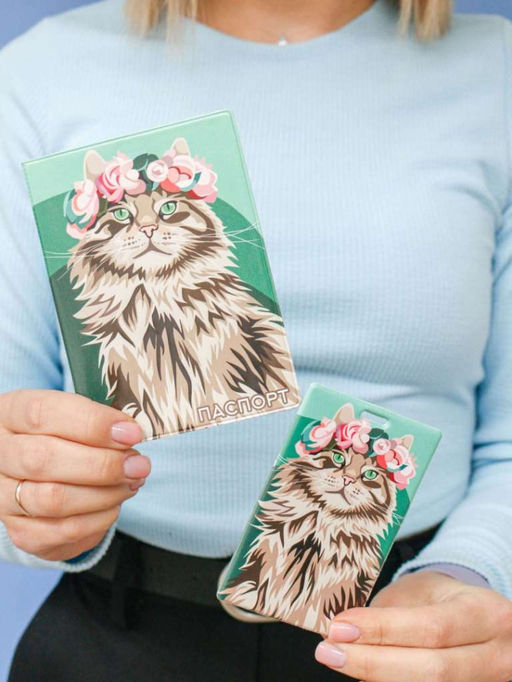 Держатель для карт Beautiful cat (6,5 х 10,4 см)
