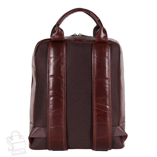 Рюкзак мужской кожаный 7320G brown Fuzhiniao в Новосибирске - S-style фото 4