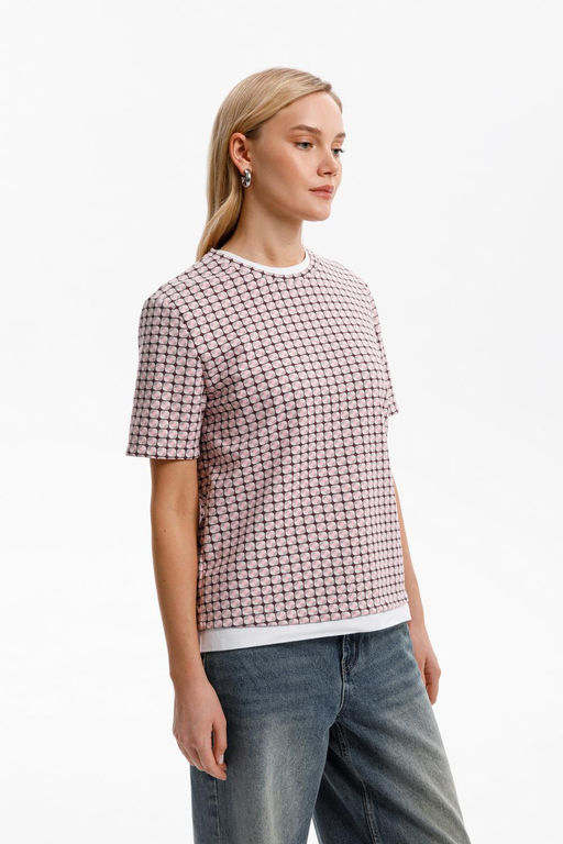 ЕВТ 3231/ретро геометрия фуфайка жен