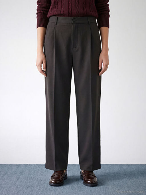 Beli Lastikli Kad?n Pileli Kuma? Pantolon