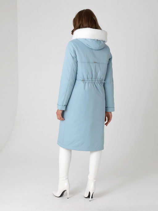 24414 Пальто голубой - Dizzyway фото 3