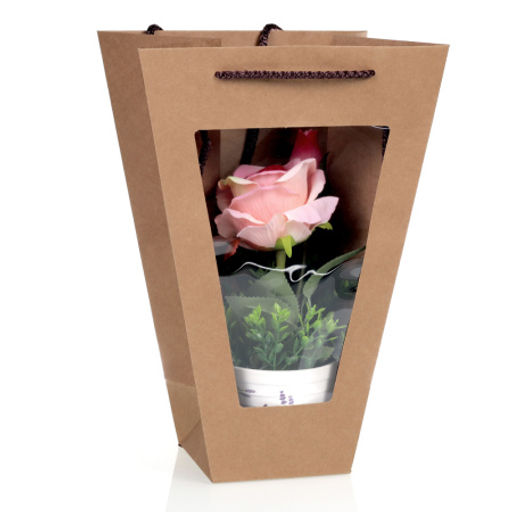 Цена за 10 шт. Пакет подарочный с окном 33х23х11,5х11,5 / 904-51 /уп 10/200/ - Галеонтрейд фото 2