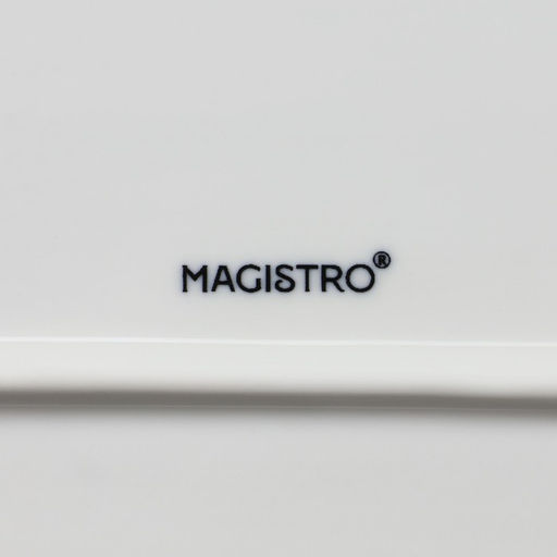 Блюдо Magistro «Сюита», 35.5×23.5 см, овальное, фарфор, белое