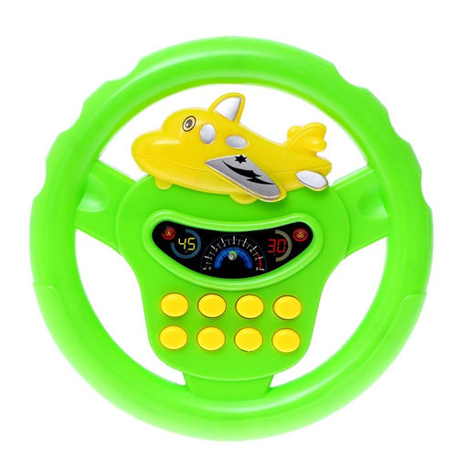 Руль музыкальный Транспорт, световые и звуковые эффекты, работает от батареек, МИКС - Simaland фото 3