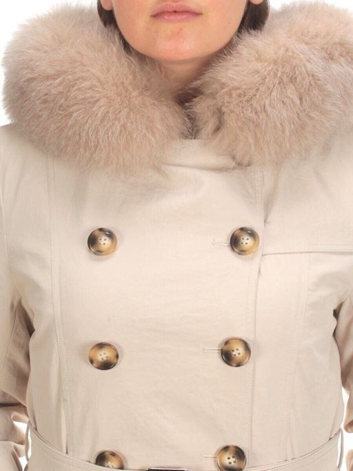 21002 BEIGE Пальто зимнее женское MAILILUO (150 гр. холлофайбера) - Fashion фото 12