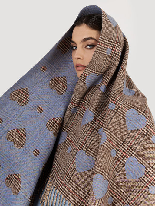 в составе ШЕРСТЬ  и КАШЕМИР Большой, мягкий, теплый  двусторонний палантин - Tantino фото 7