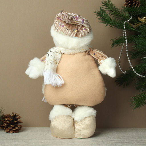 Новогоднее украшение Снеговик на телескопических ножках 30/45 см / YX-E2652 /уп 72/ - Галеонтрейд фото 4