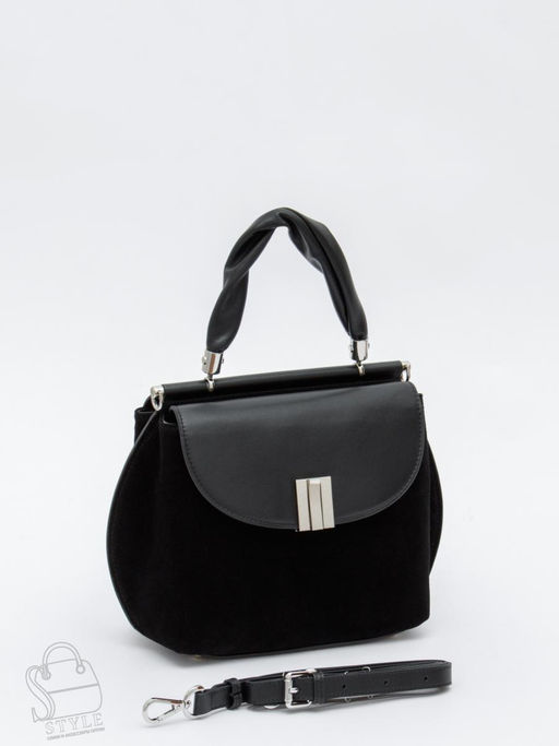 Сумка женская кожаная 1109M black Polina&Eiterou