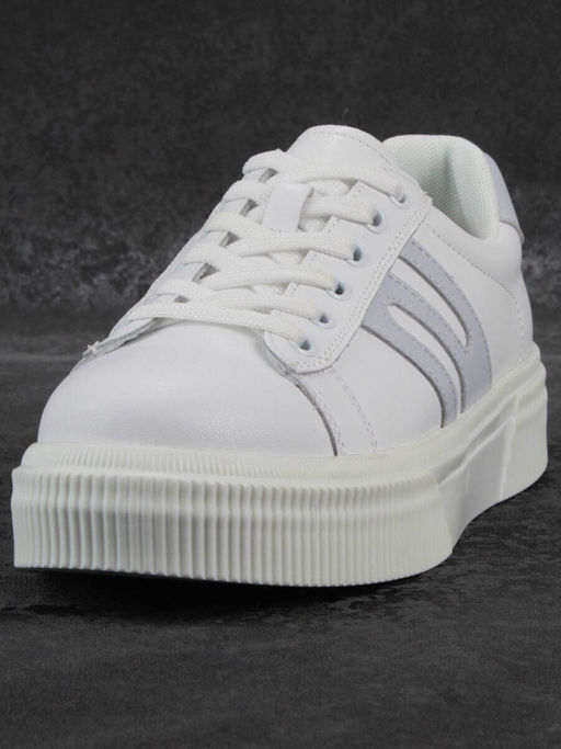 03-YC380-1 WHITE Кроссовки женские (натуральная кожа)