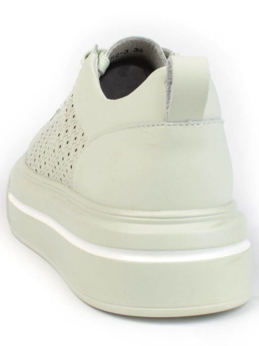 05-DXT52-3 LT. GREEN Кроссовки женские (натуральная кожа)