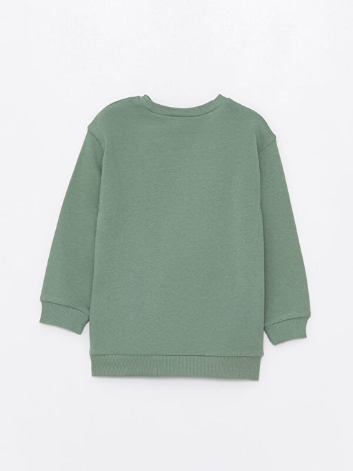 Bisiklet Yaka Uzun Kollu Erkek Bebek Sweatshirt - Waikiki фото 2