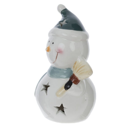 Фигурка декоративная "Снеговик" с подсветкой (LR44x2), L8 W6,5 H12 см